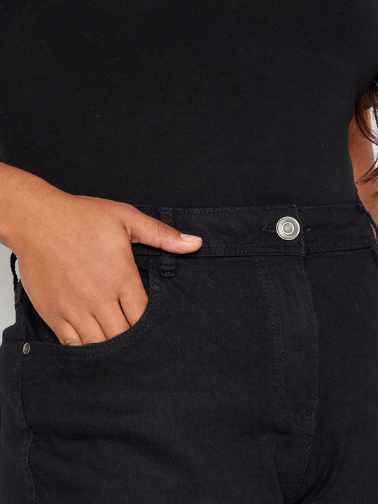 Yours Ruby Straight Leg Jeans in Black