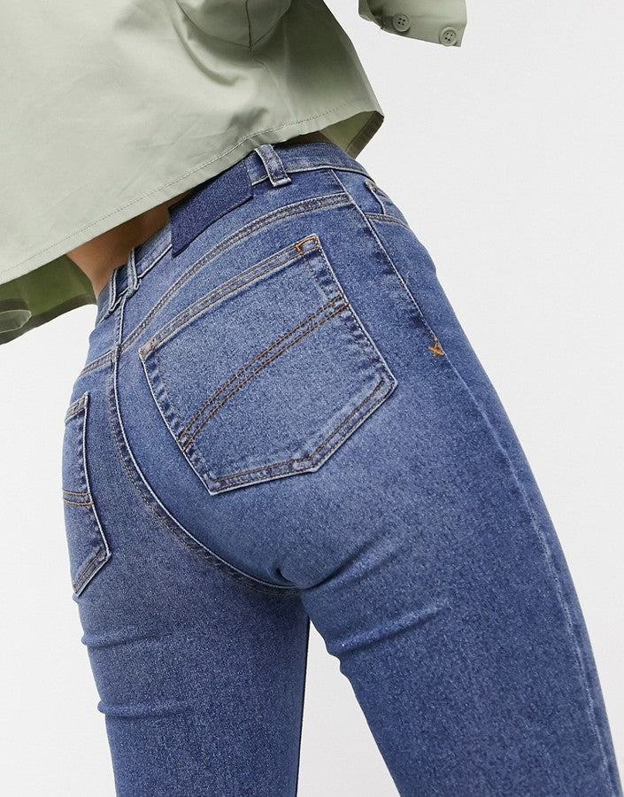 COLLUSION X001 highwaisted skinny jeans in blue