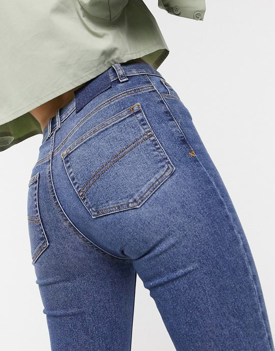 COLLUSION X001 highwaisted skinny jeans in blue