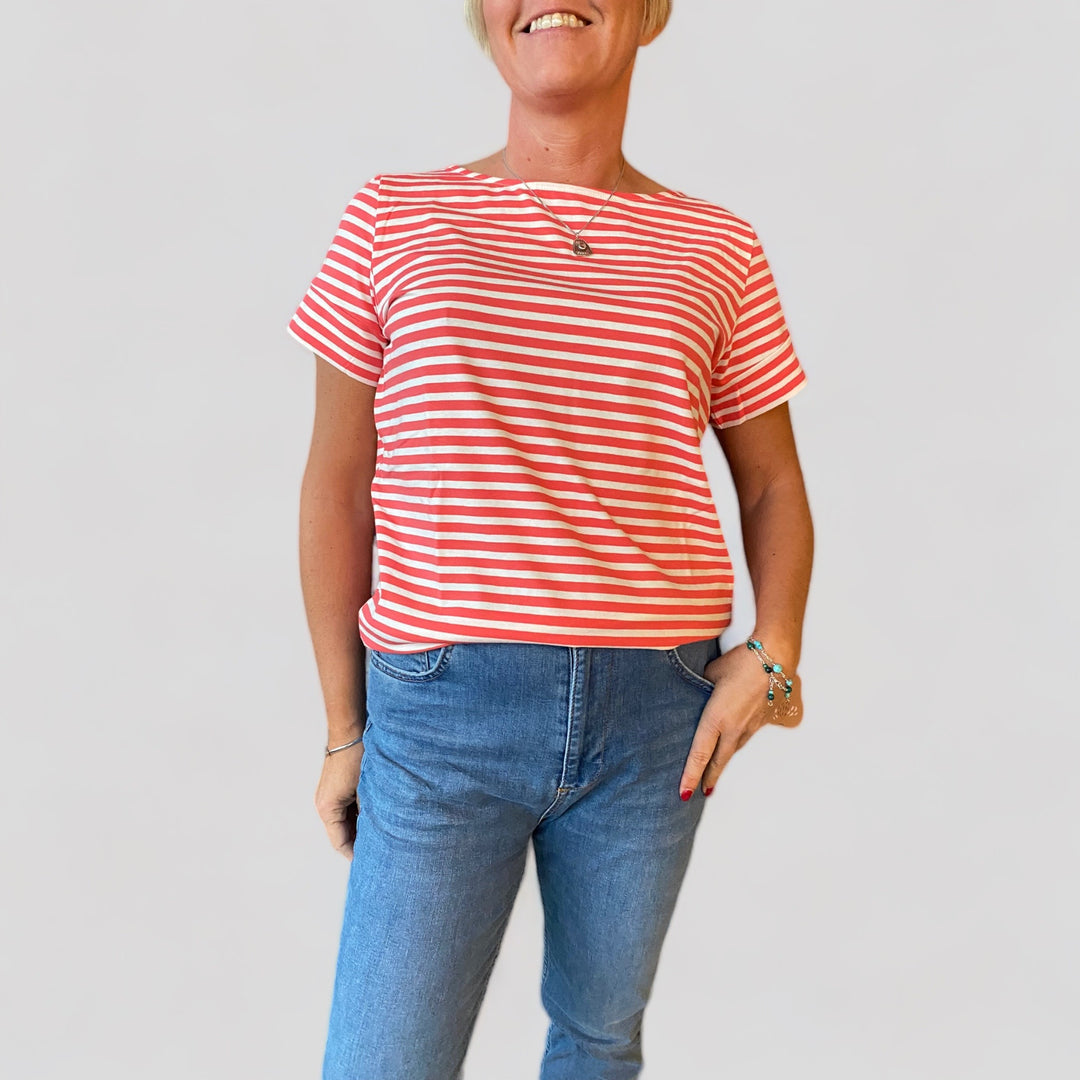 Boatneck Wide Top Coral - RR 24