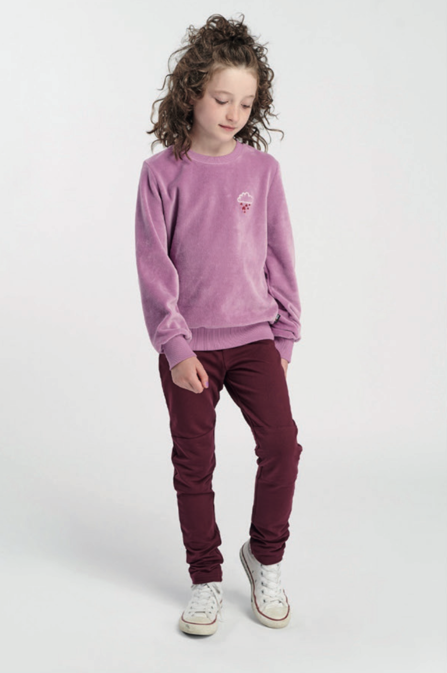 Slim sweatpants plum kids - 222305 / A 24