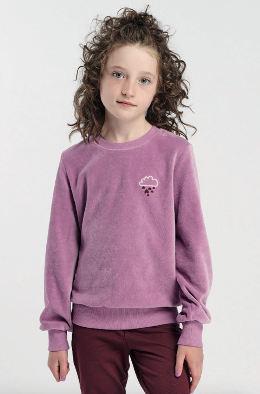 Velour sweatshirt junior - 222114 / RR 11