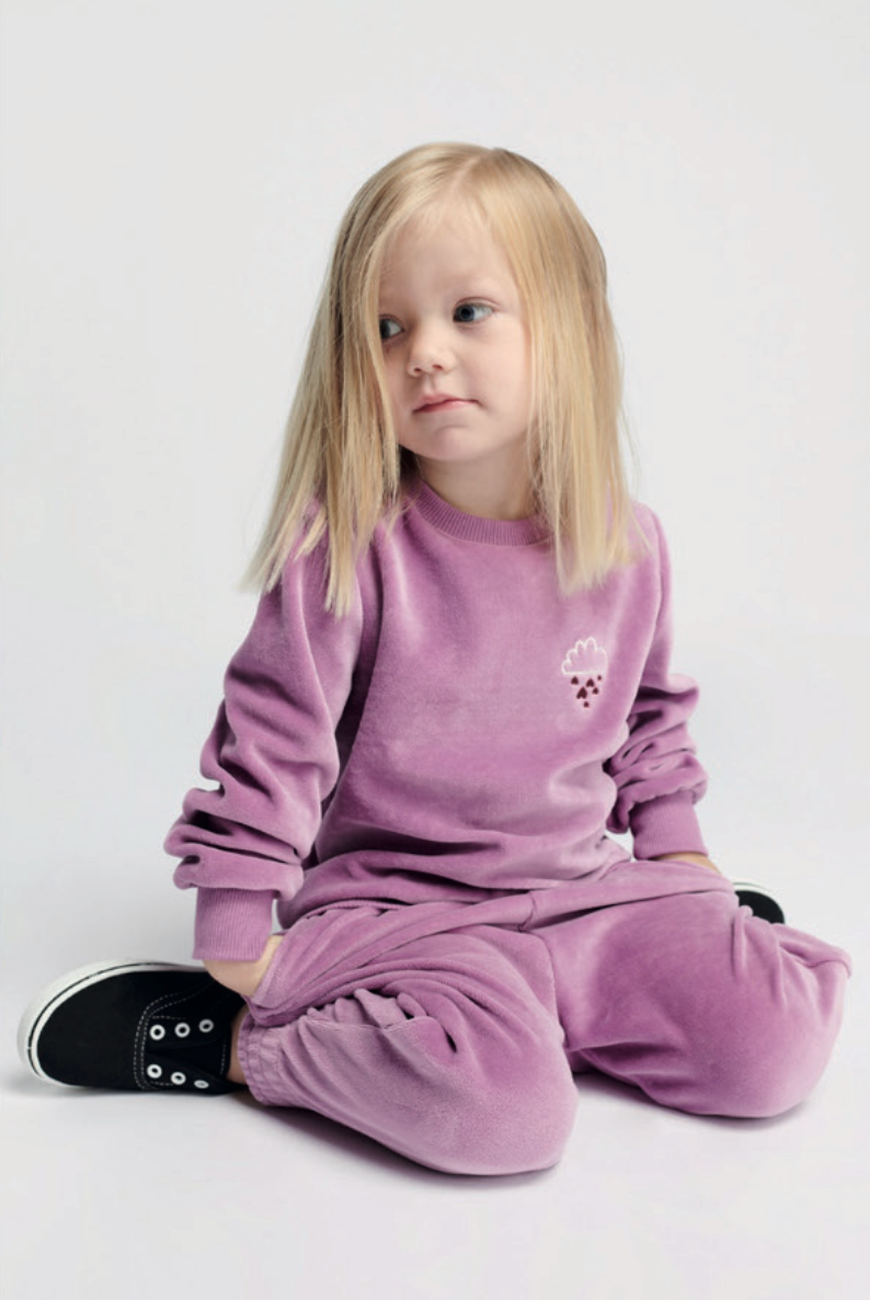 Velour sweatshirt mini  - 222113 / P 10