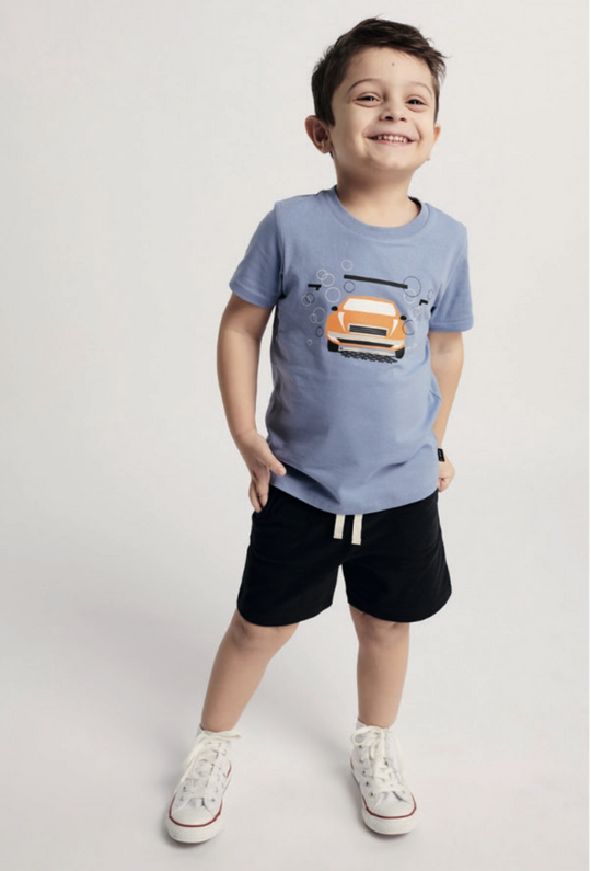 Shorts with pockets black kids- 221306 / C 21