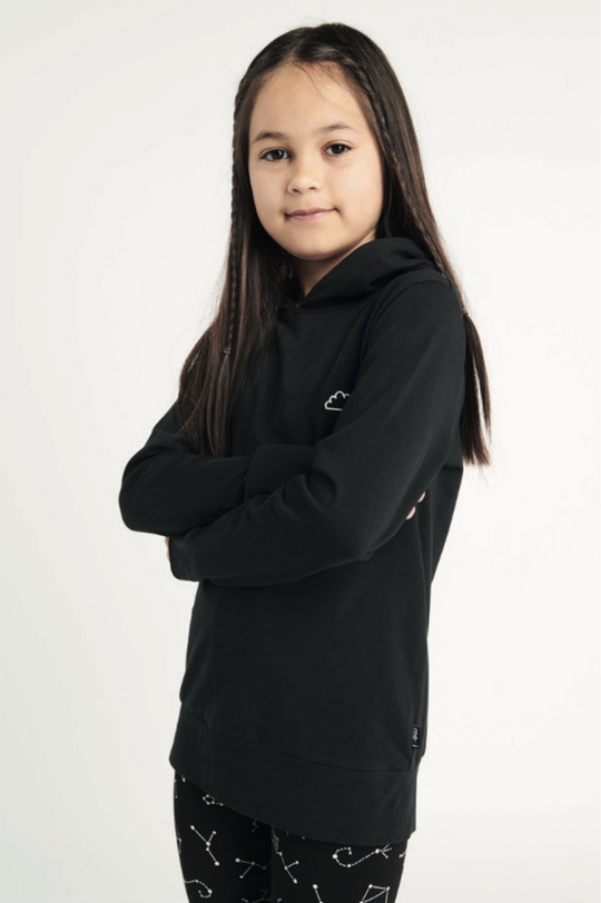 Cloudy hood top kids black 212104 D 11